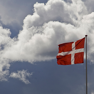 Urlaub mit Hund in Dänemark, Dänische Flagge