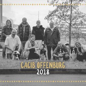 CACIB Offenburg: Nicole und Wenzel mit Enya, Roland und Silvia, Dennis und Melanie mit Ellie, Dirk mit Heidi, Uta mit Buddy