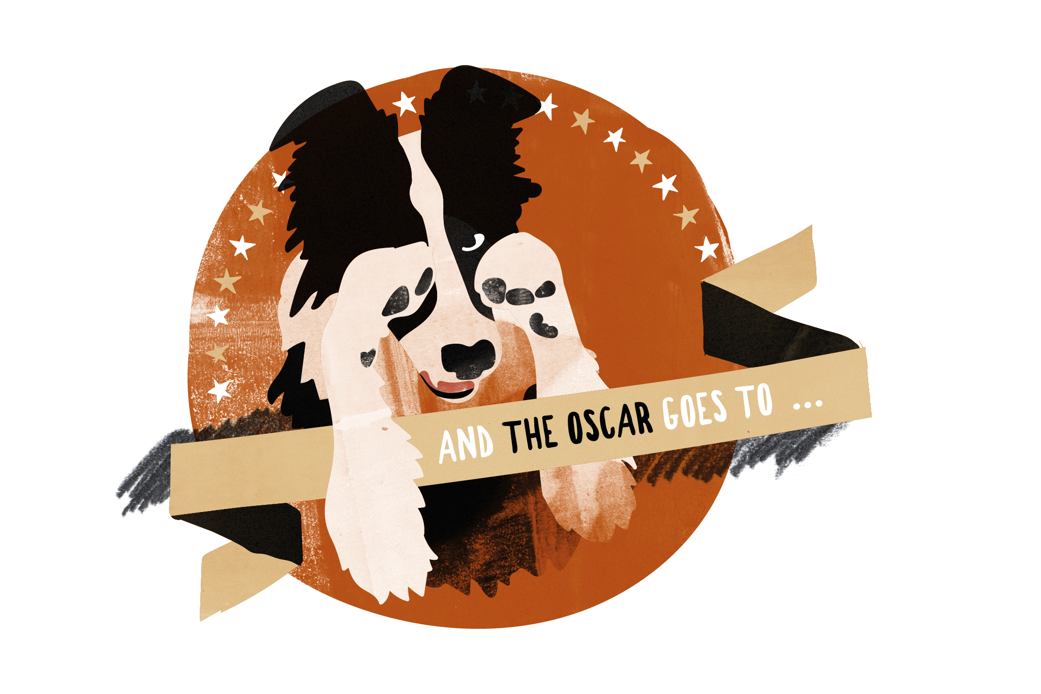 Border Collie Illustration