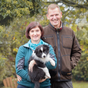 Border Collie Welpe beim Auszug mit 9 Wochen